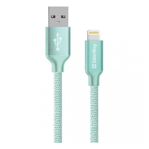 

Кабель USB (папа) = Apple Lightning 1 м ColorWay CW-CBUL004-MT, USB2.0 AM/Apple Lightning Mint 1m (CW-CBUL004-MT)
