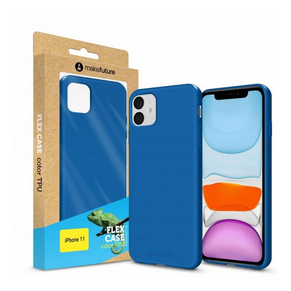 

Накладка для iPhone 11 MakeFuture Flex Case (Soft-touch TPU) Blue, iPhone 11 Flex Case (Soft-touch TPU)