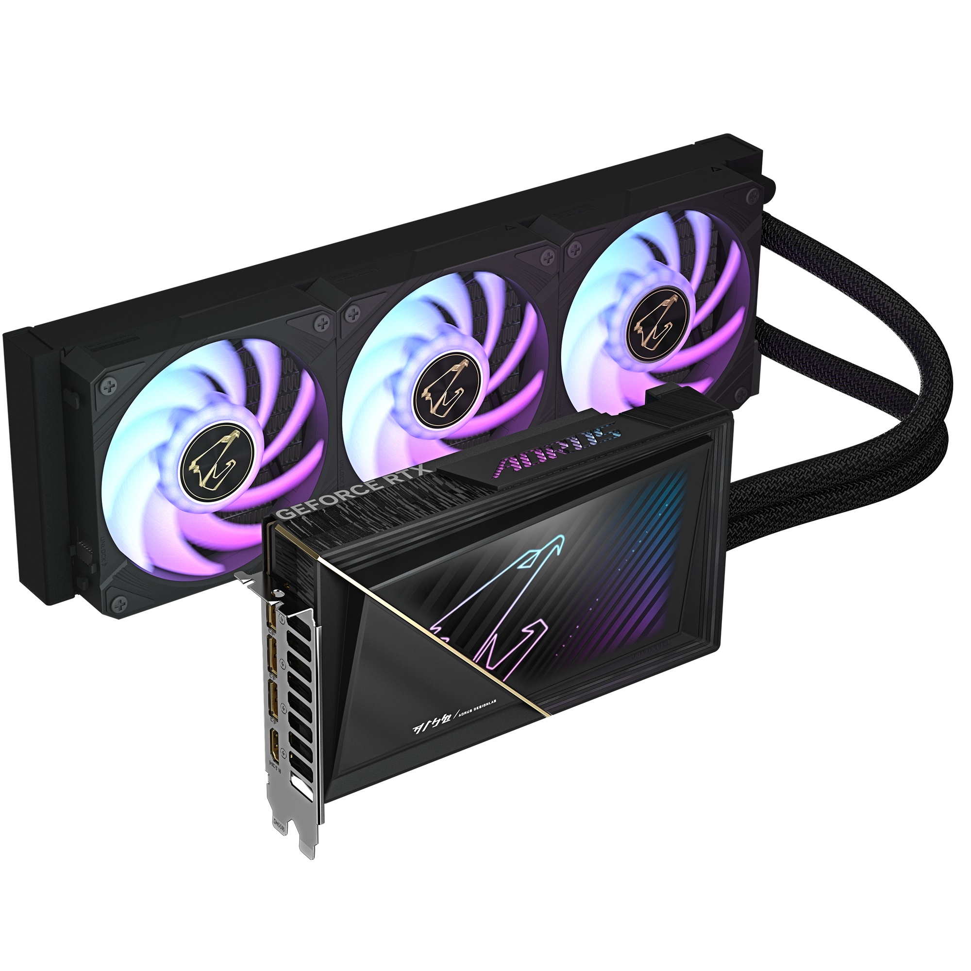Відеокарта Gigabyte AORUS GeForce RTX 5080 XTREME WATERFORCE 16G (GV-N5080AORUSX W-16GD)