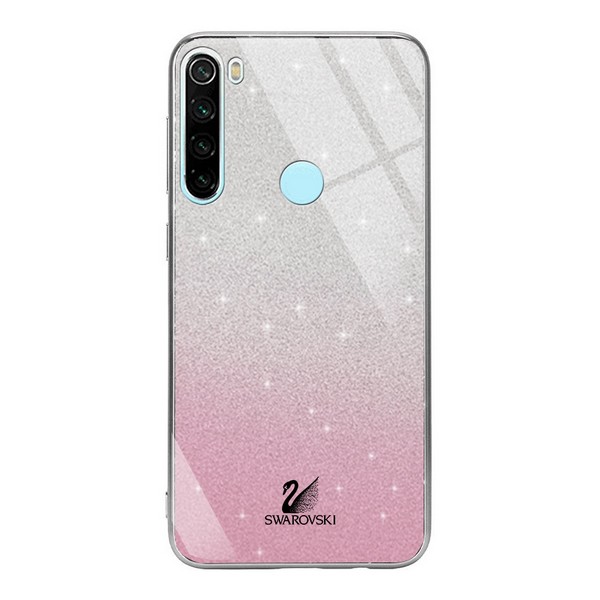 

Накладка для Xiaomi Redmi Note 8 Epik TPU+Glass Swarovski Pink, Swarovski для Xiaomi Redmi Note 8