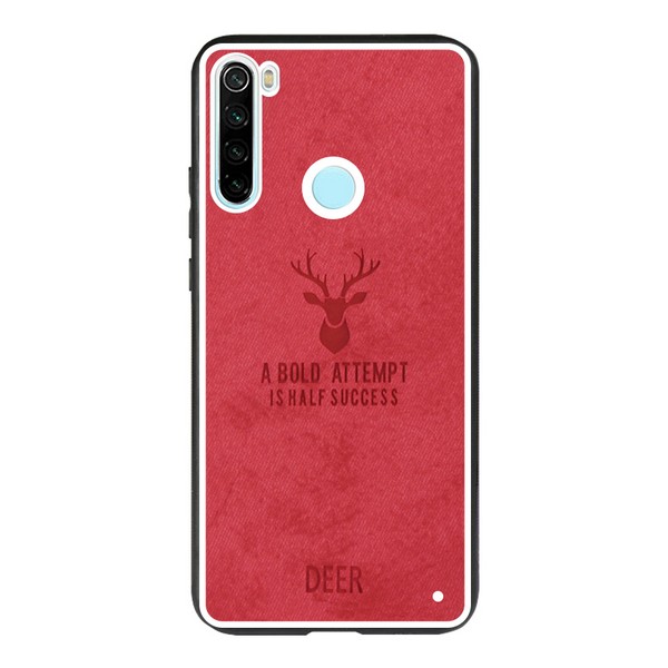 

Накладка для Xiaomi Redmi Note 8 Epik TPU+Textile Deer Red, Deer для Xiaomi Redmi Note 8