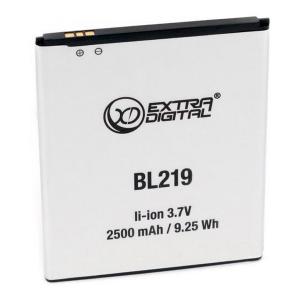 

Акумулятор ExtraDigital Lenovo BL-219 (BML6360) 2500mAh, Аккумулятор для Lenovo BL219 (2500 mAh) (BML6360)