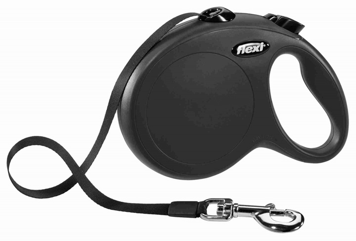 Повідець для тварини Flexi New Classic XS 3 м/12 кг Black (11821)
