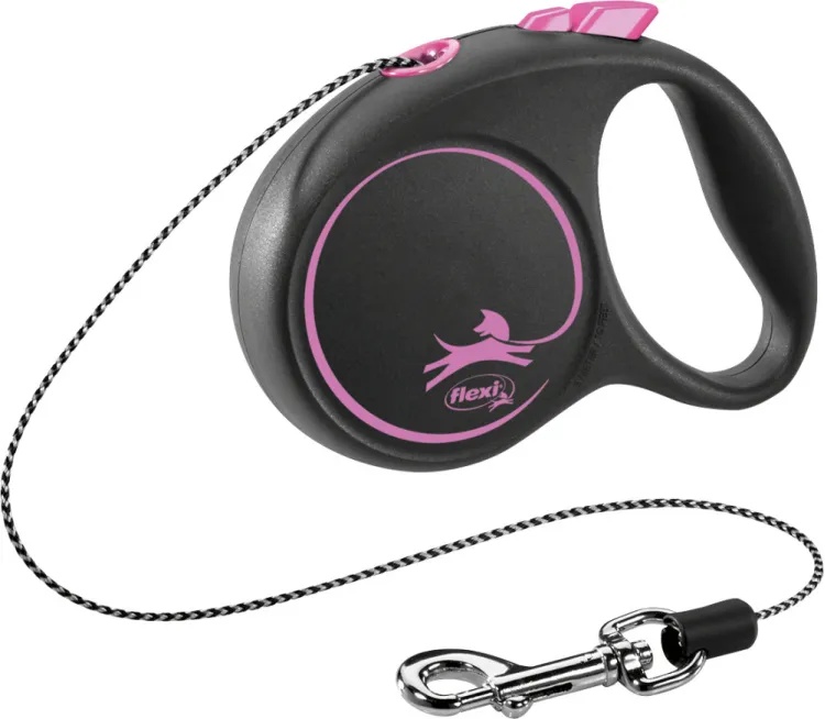 Повідець для тварини Flexi Black Design XS 3м/8 кг Pink (FL 033210)
