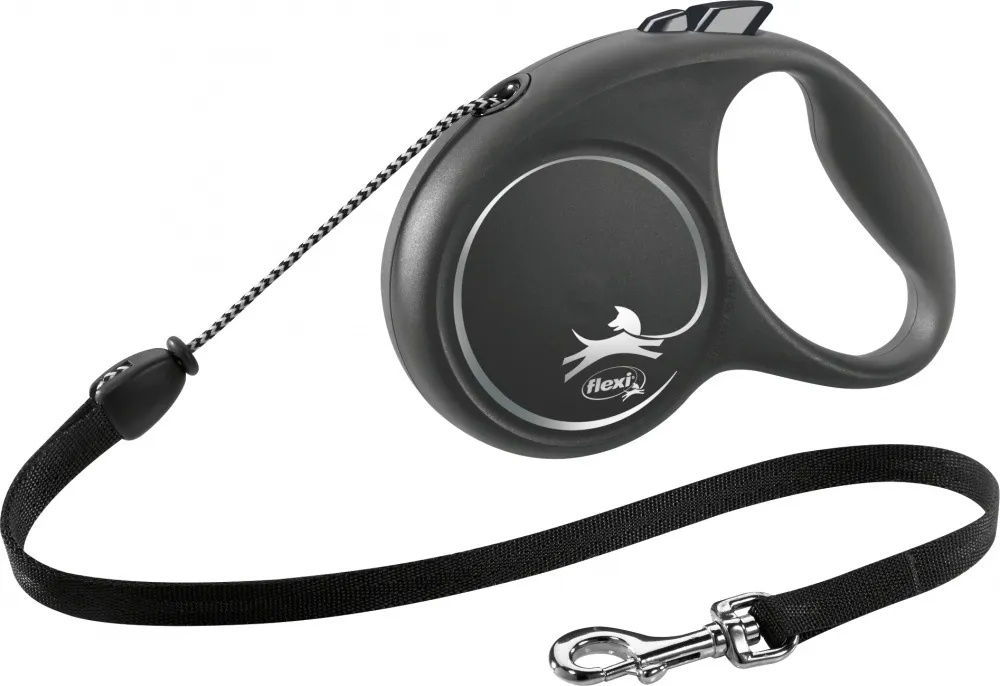 Повідець для тварини Flexi Black Design M 5м/20 кг Black (FL 033401)
