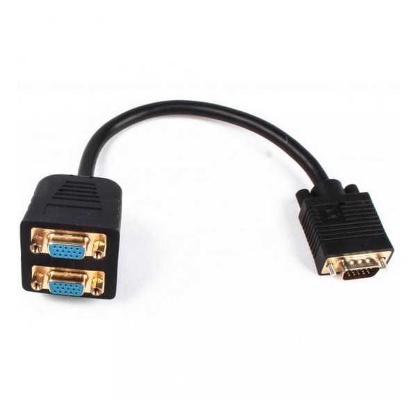 

Розгалужувач VGA 0.2 м Cablexpert CC-VGAX2-20CM Black, CC-VGAX2-20CM