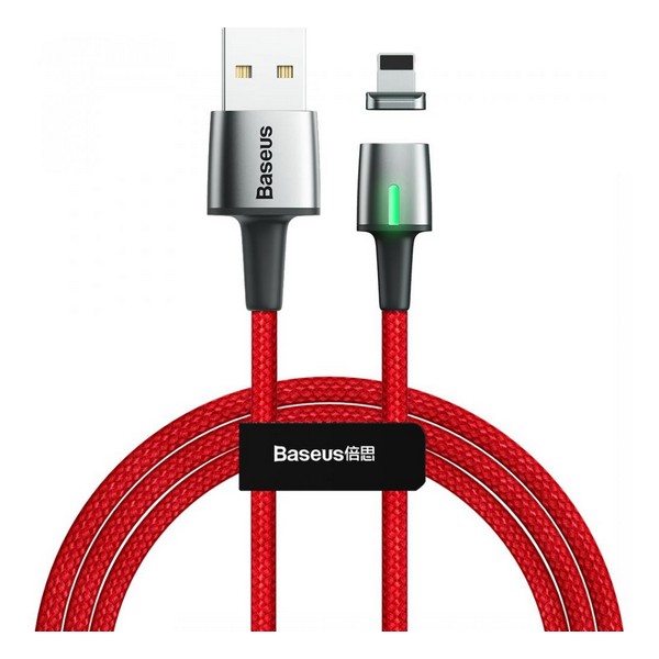 

Кабель USB (папа) = Apple Lightning (папа) 1 м Baseus Zinc Magnetic Cable CALXC-A09 Red, Zinc Magnetic Cable USB For iP 2.4A 1m Red (CALXC-A09)