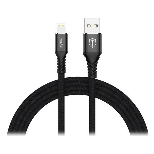 

Кабель USB (папа) = Apple Lightning (папа) 1 м T-PHOX (T-L814 black, USB Cable to Lightning Jagger 1m Black (T-L814 black)