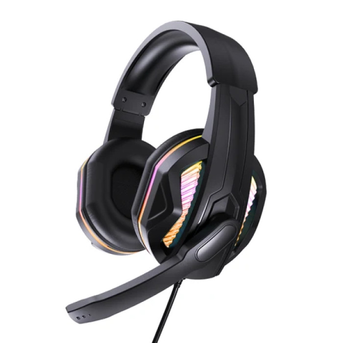 Накладні навушники Aspor A217 Multiсolor Light (3.5мм) Black