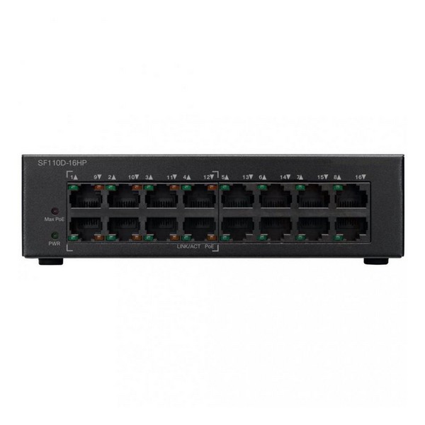 

Світч Cisco SF110D-16HP 16 портів, SF110D-16HP