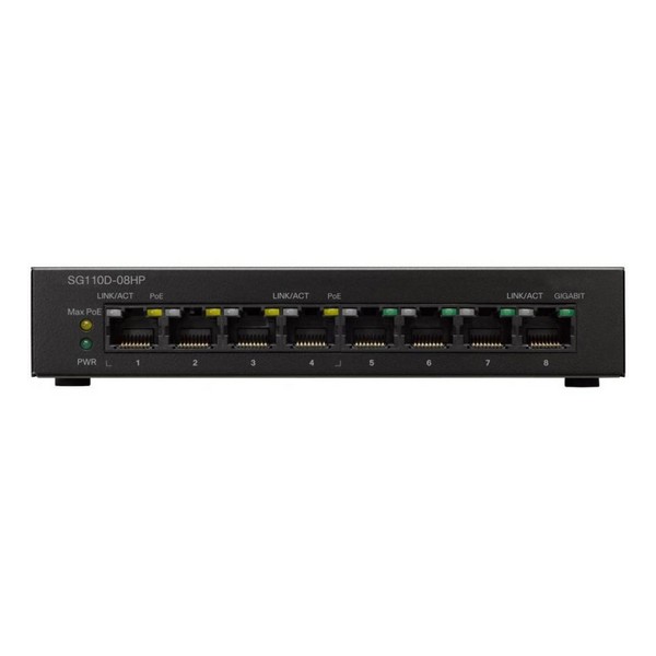 

Світч Cisco SG110D-08HP 8 портів, SG110D-08HP