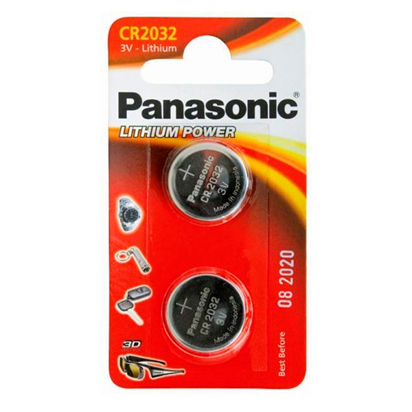 

Батарейка таблетка CR2032 Panasonic Lithium блістер (2шт, CR-2032 bat(3B) Lithium 2шт (CR-2032EL/2B)