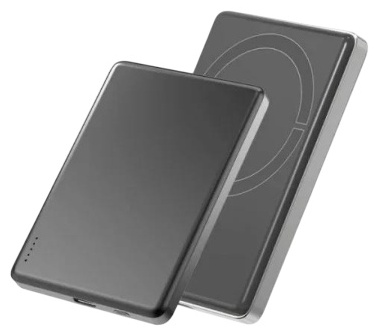 Зовнішній портативний акумулятор Aspor A381 Magnetic Wireless 5000mAh Gray (Type-C/20W)