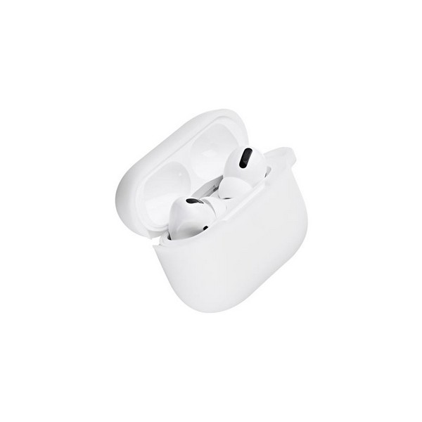 

Чохол для Apple AirPods Pro 2E Pure Color Silicone (2.5mm) with carabine White, Apple AirPods Pro 2E Pure Color Silicone (2.5mm) with carabine