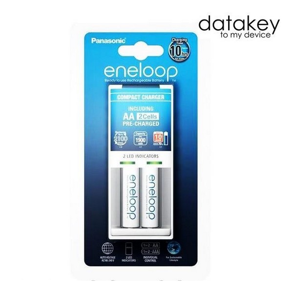 

Зарядний пристрій AA/AAA Panasonic Compact chrger + Enellop 2xAA 1900mAh (K-KJ50MCC20E, Compact chrger + Enellop 2AA 1900mAh (K-KJ50MCC20E)