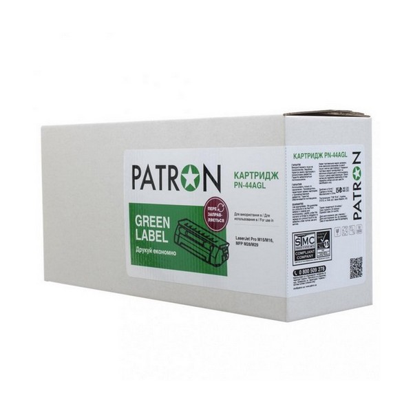 

Картридж Patron HP 44A CF244A GREEN Label CT-HP-CF244A-PN-GL (PN-44AGL, HP 44A CF244A GREEN Label CT-HP-CF244A-PN-GL (PN-44AGL)