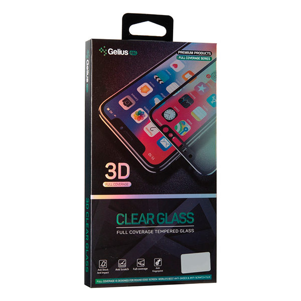 

Захисне скло Huawei P40 Lite 3D прозоре (чорне) Gelius Pro, Huawei P40 Lite 3D