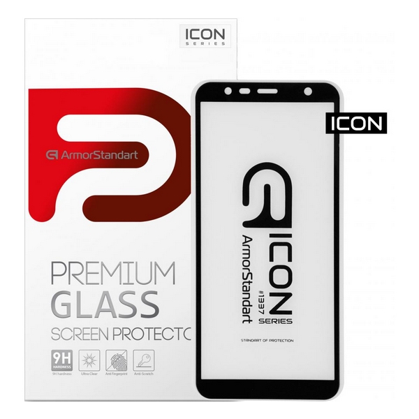 

Захисне скло Samsung Galaxy J415 J4+ 2018 Icon Black ArmorStandart, Защитное стекло Icon для Samsung Galaxy J4+ 2018 J415 Black (ARM55989-GIC-BK)