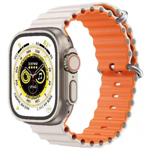 Ремінець для смарт-годинника Gear4 для Apple Watch 42/44/45мм Orange White Gear4 - купити в Україні