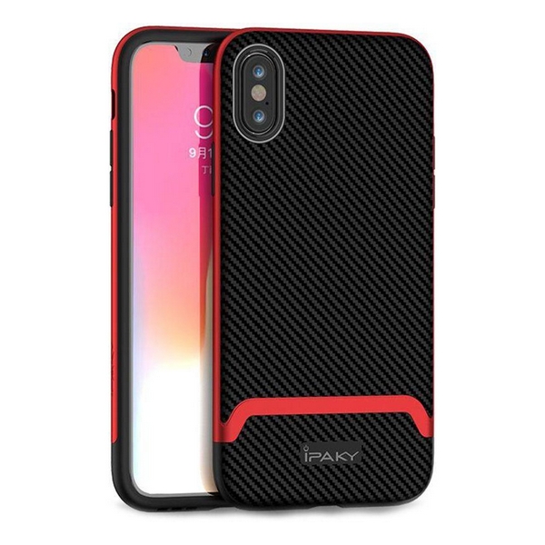 

Накладка для iPhone XS Max iPaky Bumblebee Series/PC Frame With TPU Case Red, iPhone XS Max iPaky Bumblebee Series/PC Frame With TPU Case