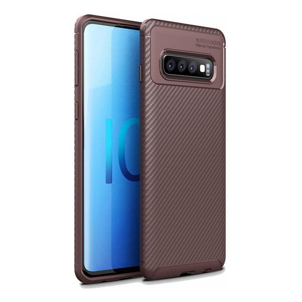 

Накладка для Samsung G975 Galaxy S10 Plus iPaky Carbon Fiber Series/Soft TPU Case Brown, Samsung G975 Galaxy S10 Plus iPaky Carbon Fiber Series/Soft TPU Case