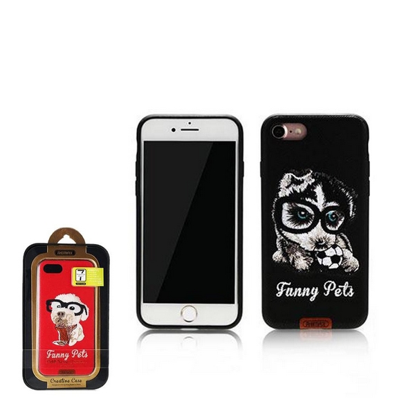 

Накладка для iPhone 7/iPhone 8 Remax Funny Pets Series Case Black, iPhone 7/iPhone 8 Remax Funny Pets Series Case