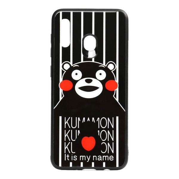 

Накладка для Samsung A205 Galaxy A20/A305 Galaxy A30 TOTO Cartoon Print Glass Case Kumamon, Samsung Galaxy A305 A30/Galaxy A205 A20 TOTO Cartoon Print Glass Case