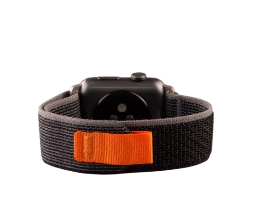 Ремінець для смарт-годинника Infinity Nylon для Apple Watch 38/40/41mm Black Gray