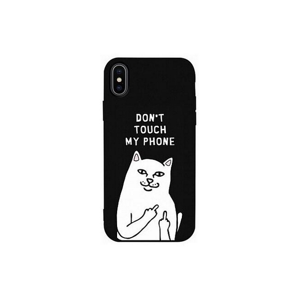 

Накладка для iPhone X/iPhone XS TOTO Matt TPU 2mm Print Case Cat Dontouch Black, iPhone X/iPhone XS TOTO Matt TPU 2mm Print Case
