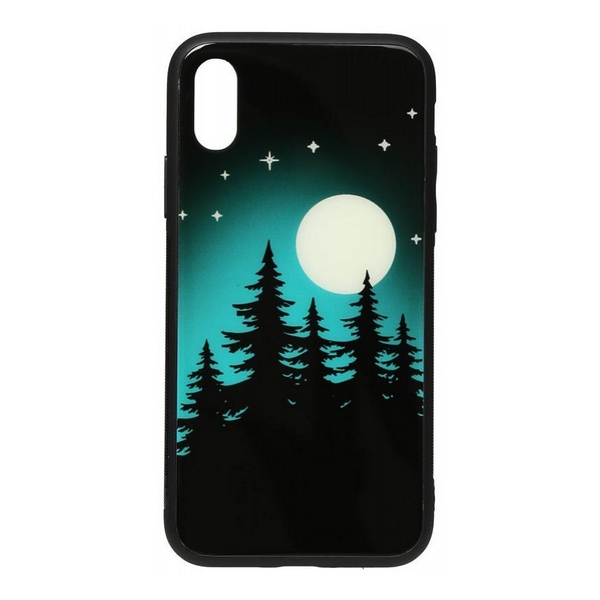 

Накладка для iPhone X/iPhone XS TOTO Night Light Print Glass Case Moon, iPhone X/iPhone XS TOTO Night Light Print Glass Case