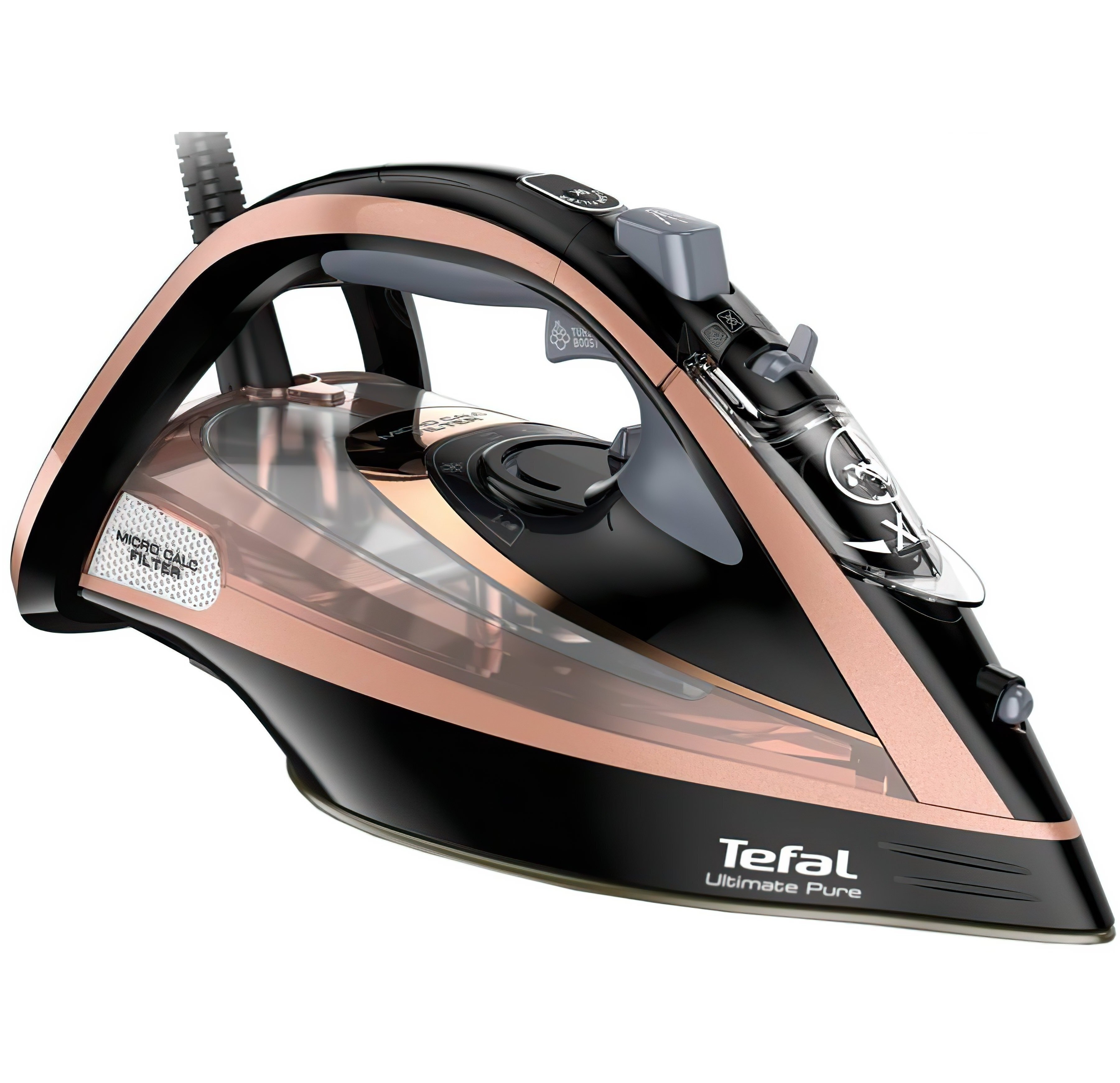 Праска Tefal Ultimate Pure FV9845 Black Pink з парою