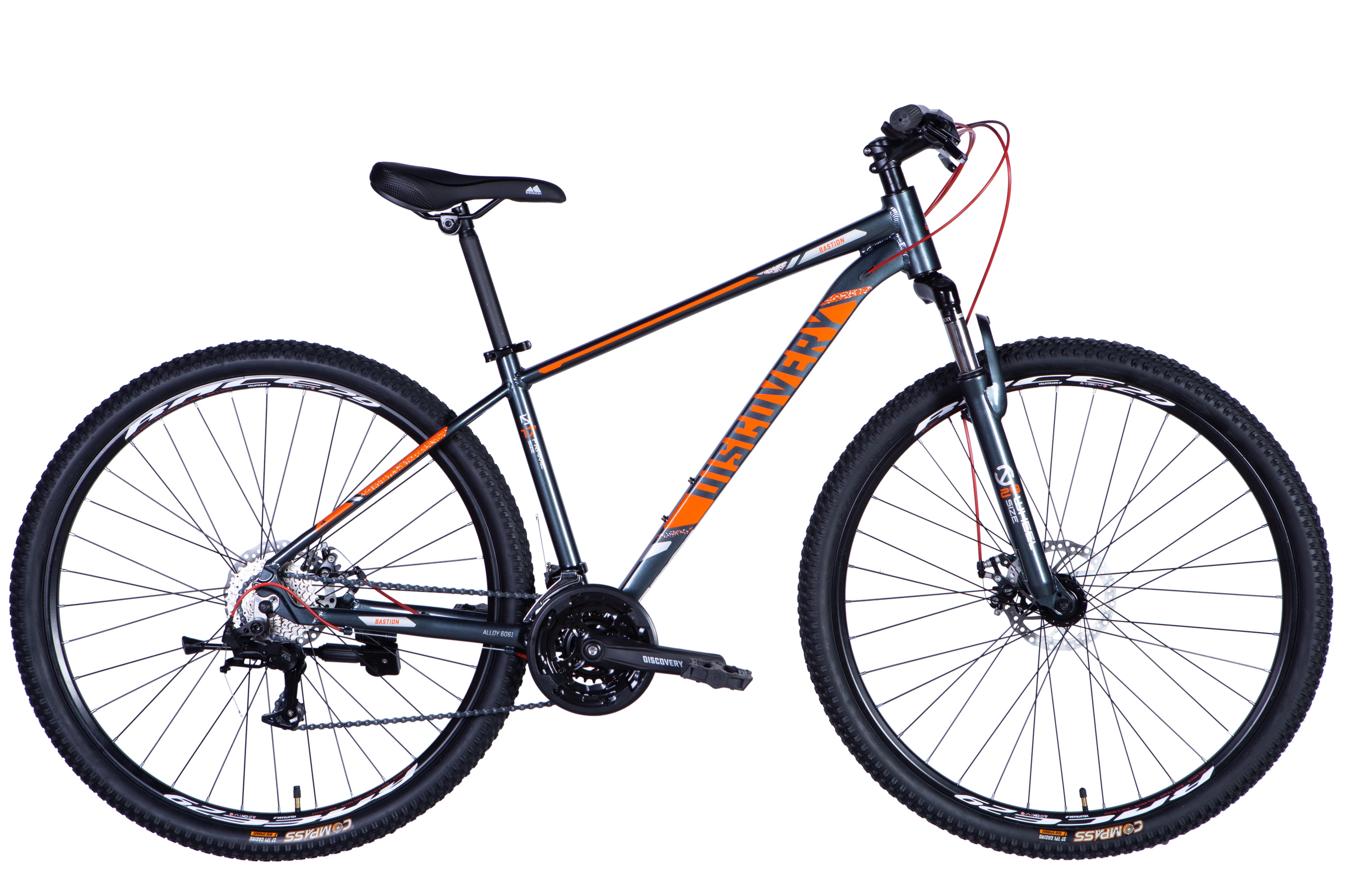Велосипед Discovery Bastion DD CS 29 2025 рама 19 Gray Orange (OPS-DIS-29-204)