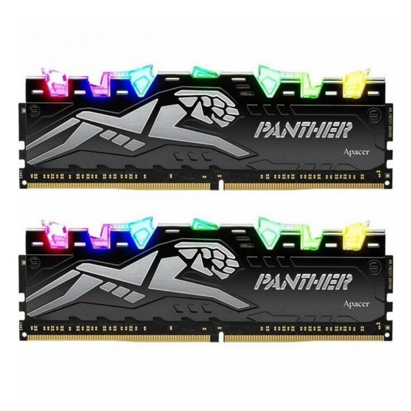 

Оперативна память Apacer 16 GB (2x8GB) DDR4 3000 MHz Panther Rage RGB Black (EK.16GAZ.GJNK2, 16 GB (2x8GB) DDR4 3000 MHz Panther Rage RGB Black (EK.16GAZ.GJNK2)