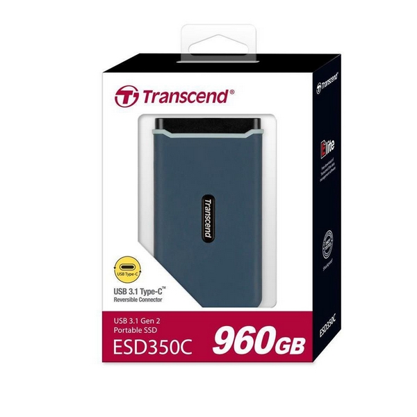 

Жорсткий диск зовнішній SSD 960 GB Transcend ESD350C (TS960GESD350C, ESD350C 960 GB (TS960GESD350C)