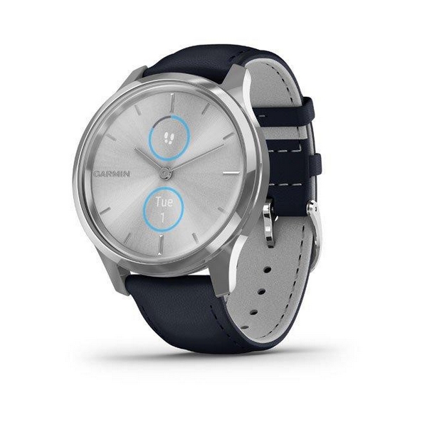 

Смарт-годинник Garmin vivomove Luxe Silver-Blue Leather (010-02241-20, vivomove Luxe Silver-Blue Leather (010-02241-20)