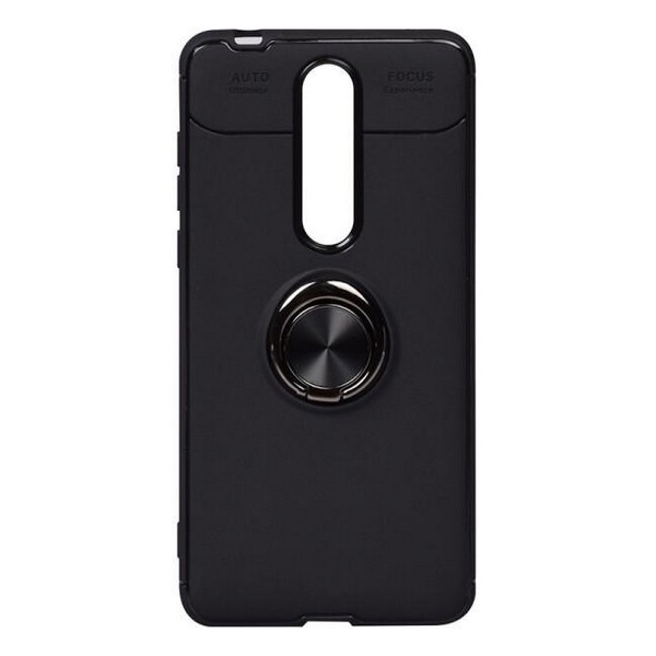 

Накладка для Nokia 3.1 Plus TOTO Car Magnetic Ring TPU Case Black, Car Magnetic Ring TPU Case Nokia 3.1 Plus