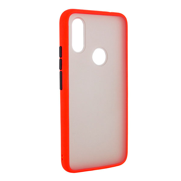

Накладка для Xiaomi Redmi Note 9s/Note 9 Pro TPU+PC Soft-touch with Color Buttons Red