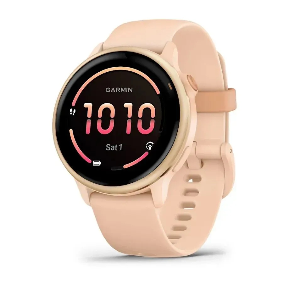 Смарт-годинник Garmin Vivoactive 6 Metallic Pink Dawn with Pink Dawn Band (010-02985-03)