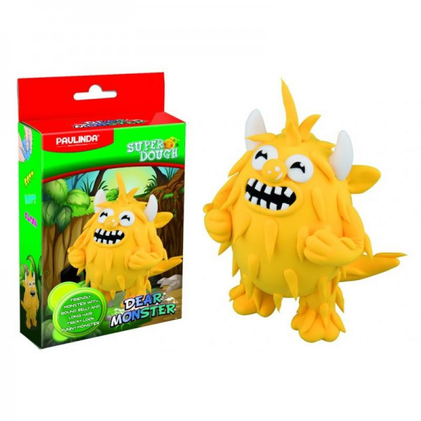 

PAULINDA Маса для ліплення Super Dough Dear Monster жовтий, Маса для ліплення Super Dough Dear Monster жовтий