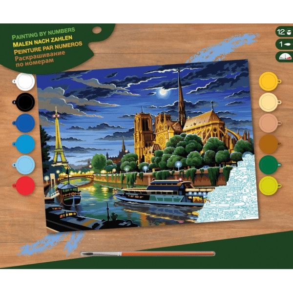 

Sequin Art Набір для творчості PAINTING BY NUMBERS SENIOR Paris, Набір для творчості PAINTING BY NUMBERS SENIOR Paris