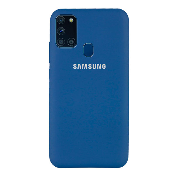 

Накладка для Samsung Galaxy A217 A21s силікон Silicone Cover Full Protective (Синій / Navy Blue