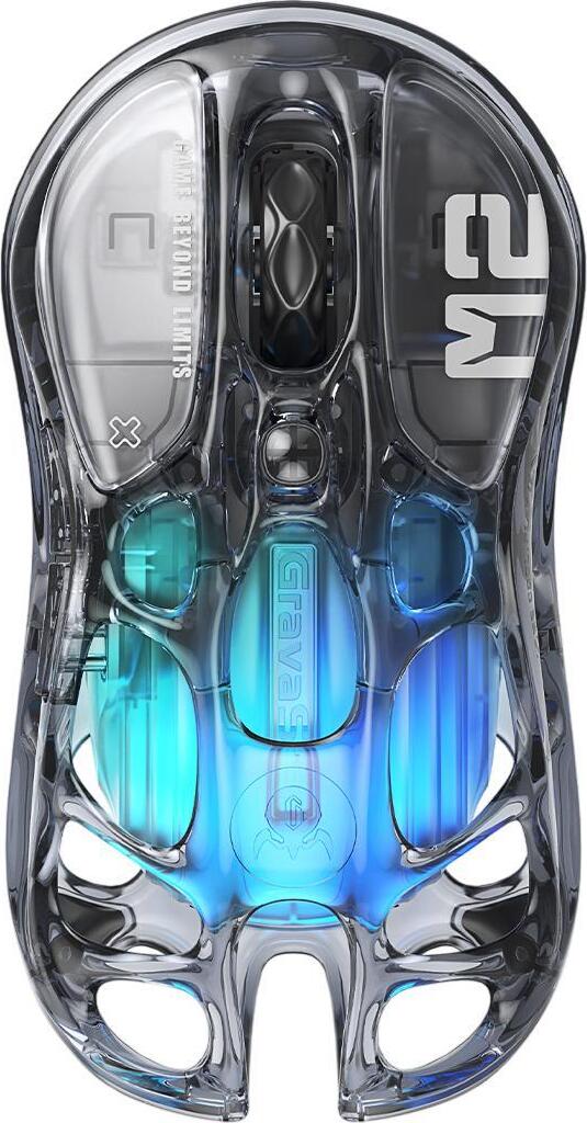 Мишка GravaStar Mercury M2, BT/WL/USB-A, RGB Transparent Black (GRAVASTARM2_XTAL_BLK)