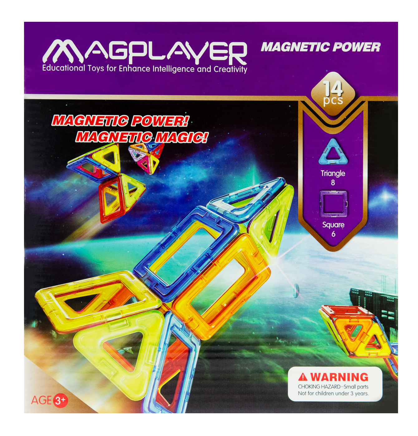 

MagPlayer Конструктор магнітний 14 ел. (MPB-14, Конструктор магнітний 14 ел. (MPB-14)