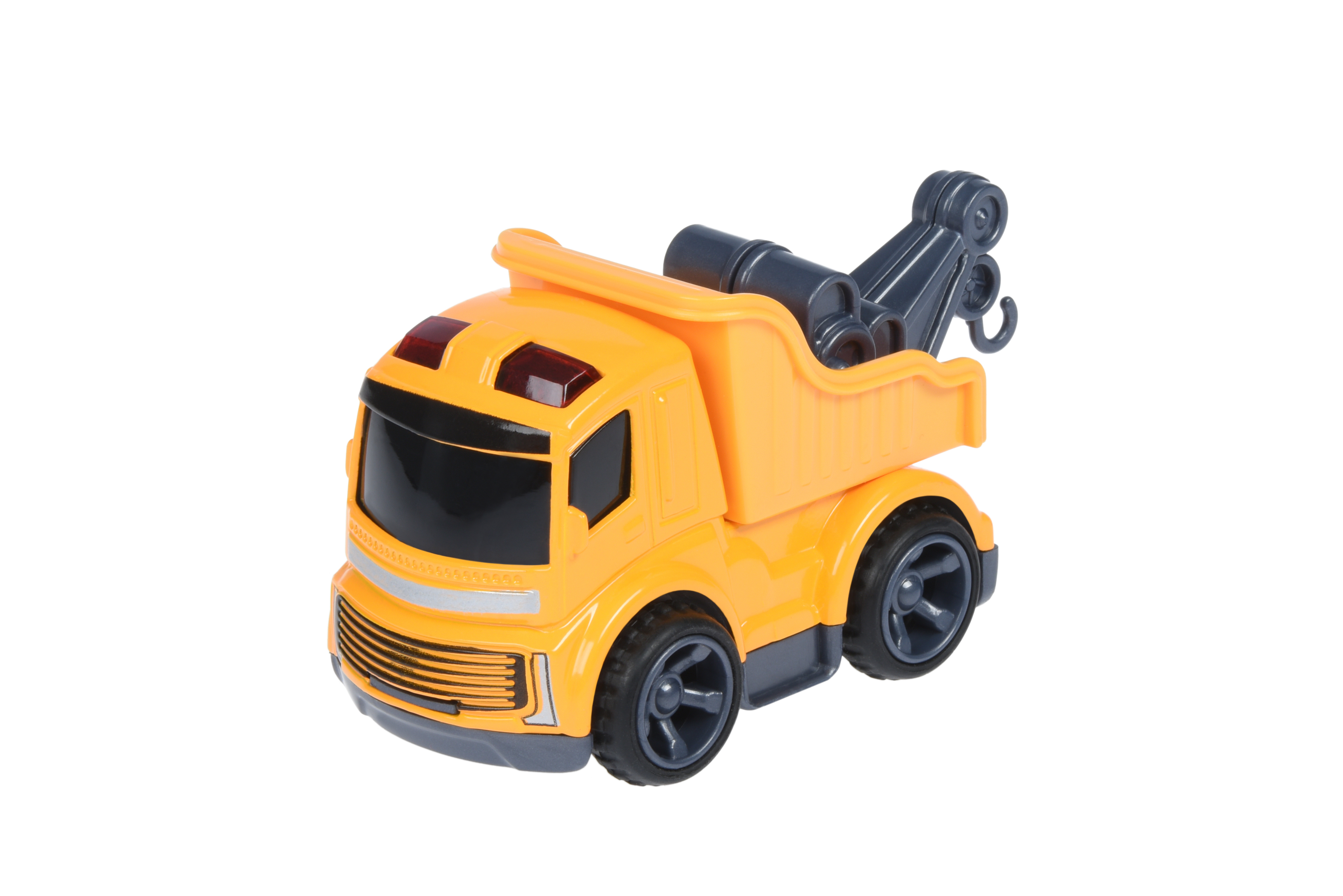 

Same Toy Машинка Mini Metal Будівельна техніка-самоскид із краном, Машинка Mini Metal Будівельна техніка-самоскид із краном