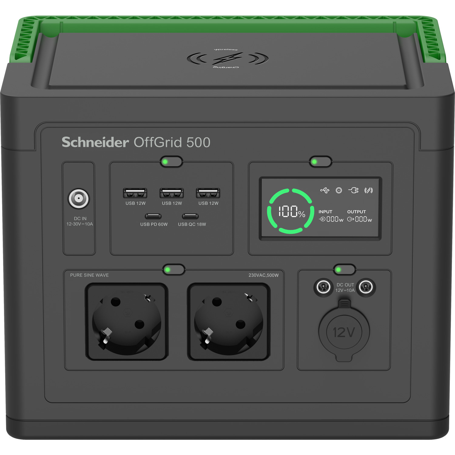 Зарядна станція APC Schneider OffGrid Portabl e Power Station 500, 517Wh (PPS500-GR)