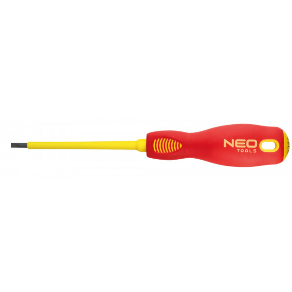 Викрутка Neo Tools 04-052 Red Orange шліцева, 3.0 x 100 мм, (1000 В), CrMo