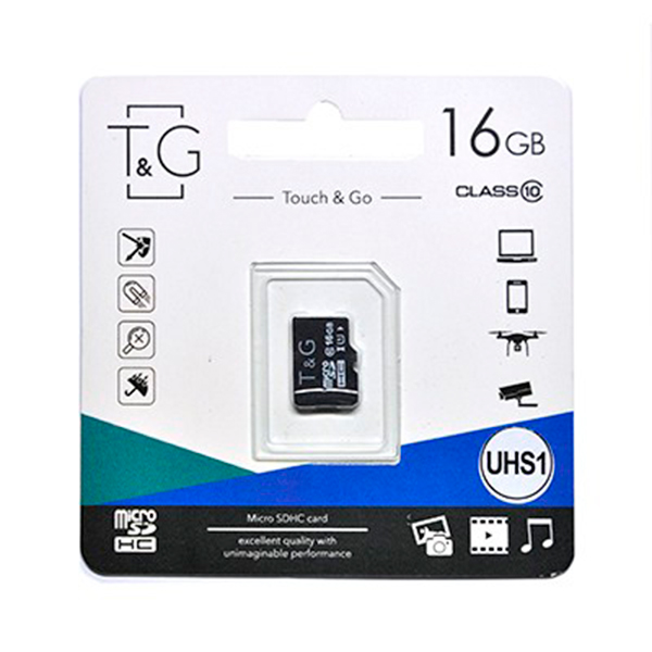 Карта памяті T&amp;G TG-16GBSD10U1-00 Black 16GB microSDHC Class 10 UHS-I
