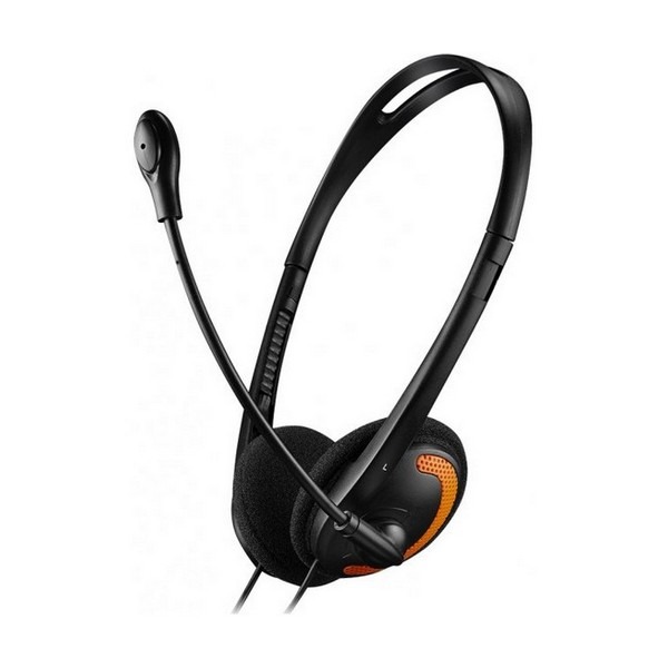 Накладні навушники Canyon CNS-CHS01 Black Orange провідні з мікрофоном Canyon - купити в Україні
