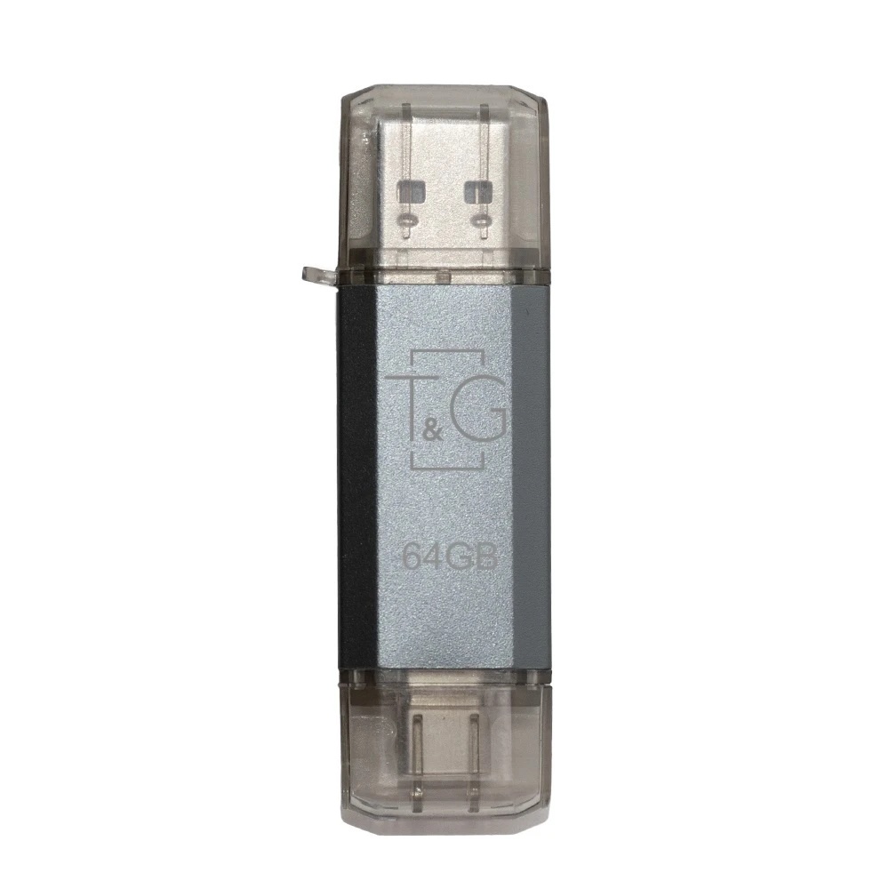 Флеш память T&amp;G USB 4GB Type-C T&amp;G 009 Star Series Silver (TG009TC-64GSL)
