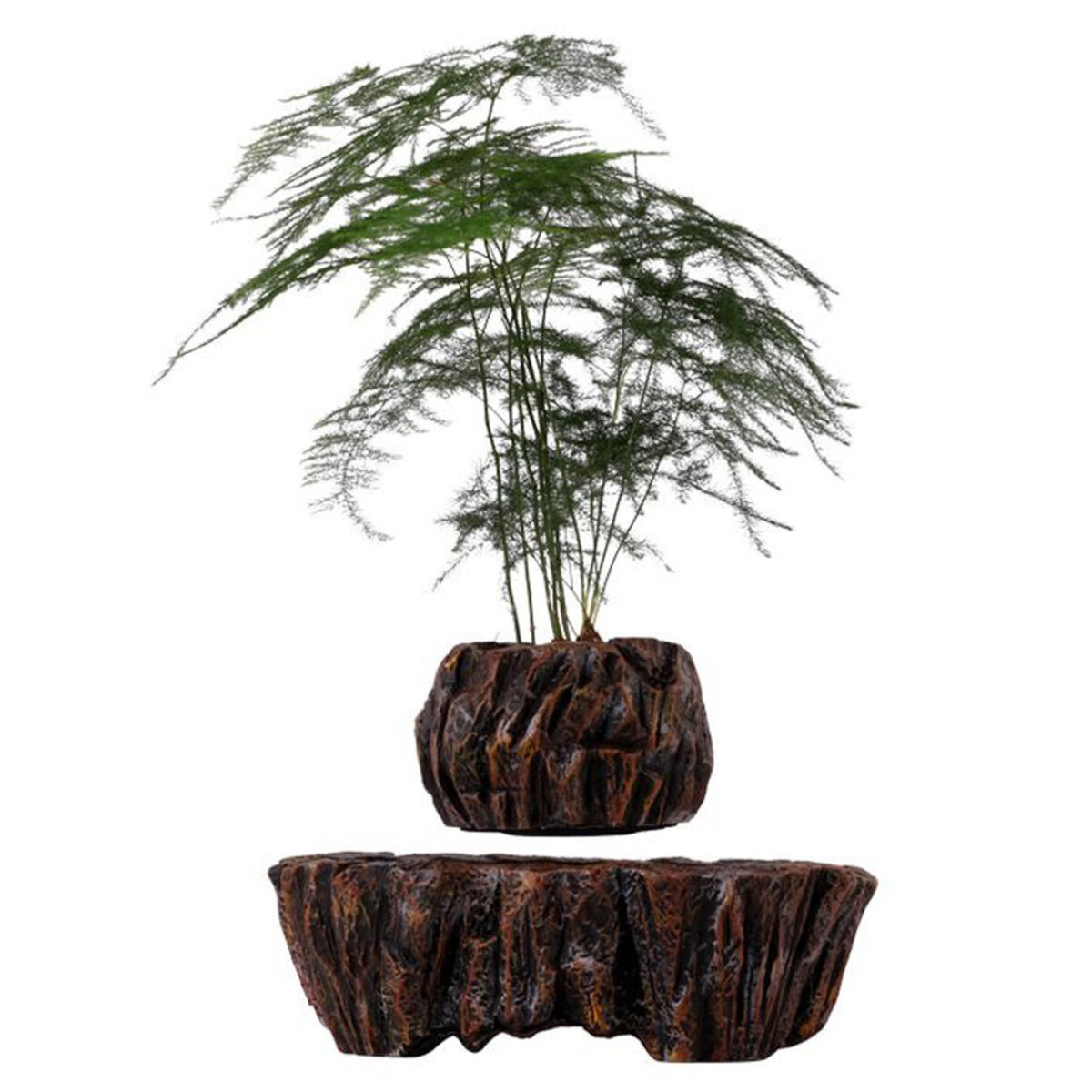 Магнітний левітаційний горщик для рослин HCNT Magnetic Levitating Pot M5B-PW Brown HCNT - купити в Україні